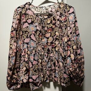 Billabong Floral Peasant Top